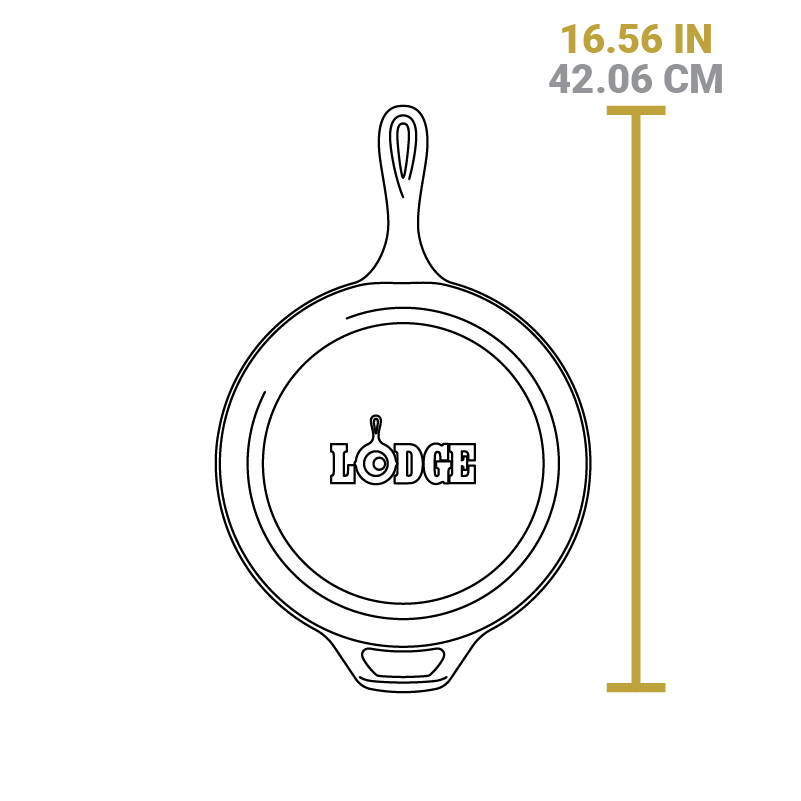3.2 Quart Seasoned Cast Iron Combo Cooker