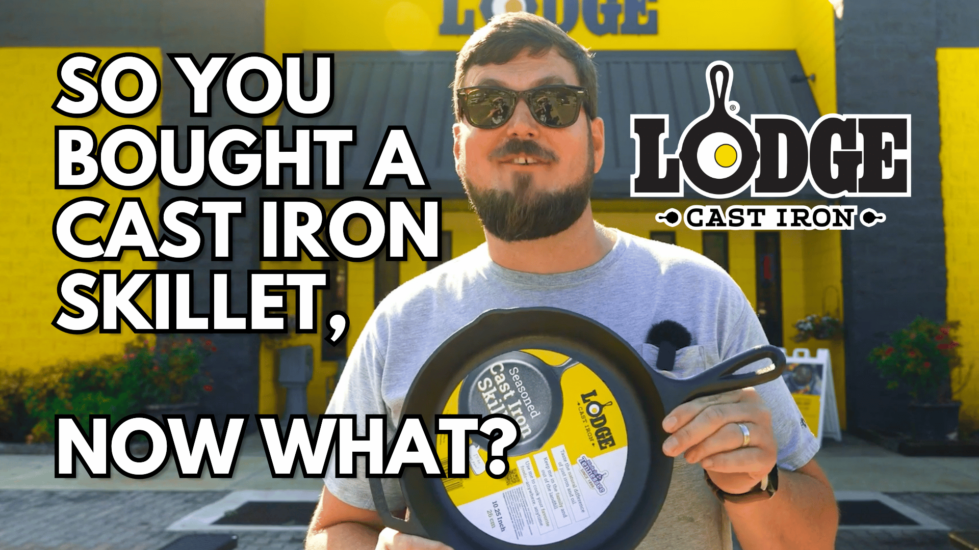 Load video: Chef Kris teaches people how to care for their first cast iron pan