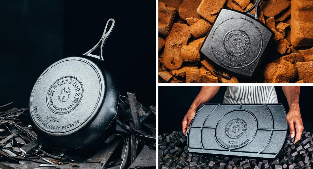 The back of different products in the Blacklock collection
