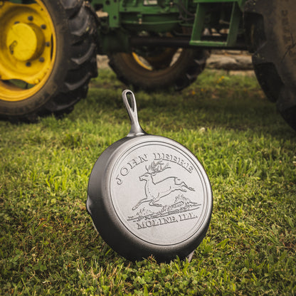 12 Inch Seasoned Cast Iron Skillet, John Deere Hometown