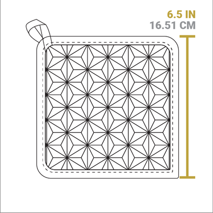 Silicone and Fabric Potholder