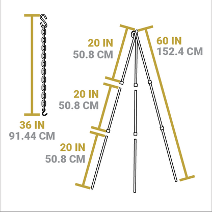 Adjustable Camp Tripod