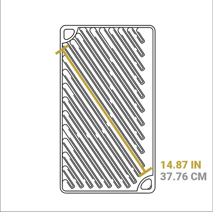 16.75 x 9.5 Inch Double Play Reversible Grill/Griddle