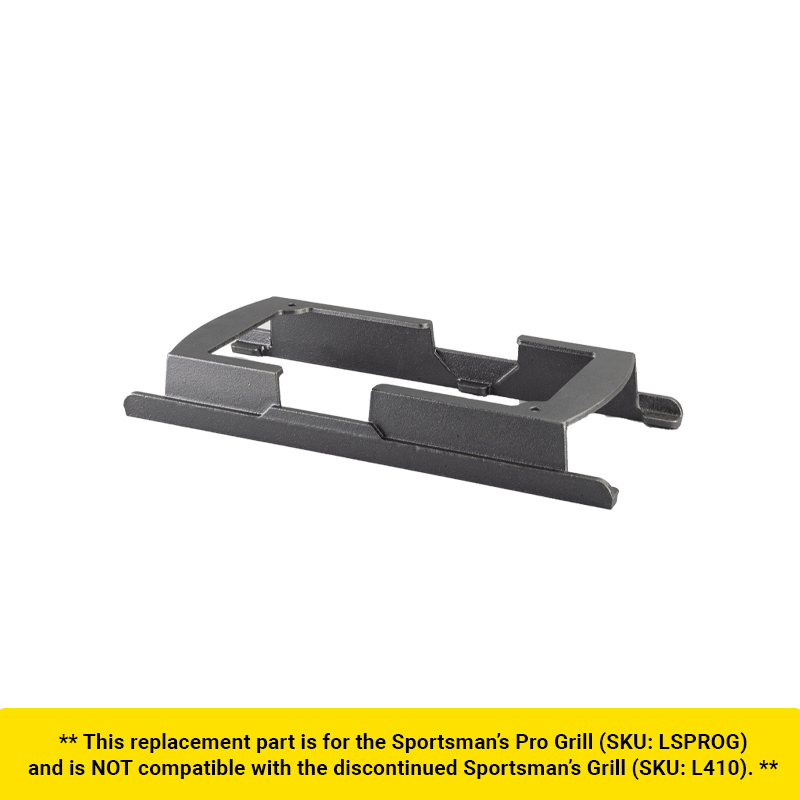 Black replacement part for Sportsman's Pro Grill on a white background
