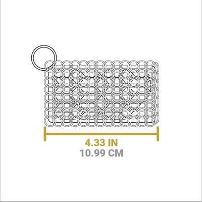 Dimensional drawing of product. Length is 4.33 inches.