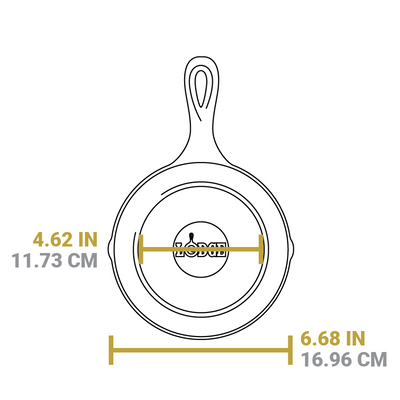 Dimensional drawing product. Flat bottom width is 4.62 inches, total width is 6.68 inches.