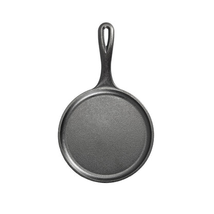 Top view of griddle featuring cooking surface and slightly raised edges.